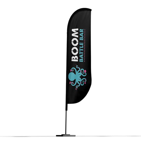 Enhance Your Brand Visibility with 2.8m Crest Flags - The Ultimate Promotional Tool