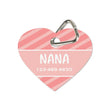 Aluminium Pet Tag Double Side Printable Heart Shape -1.25 x 1.38